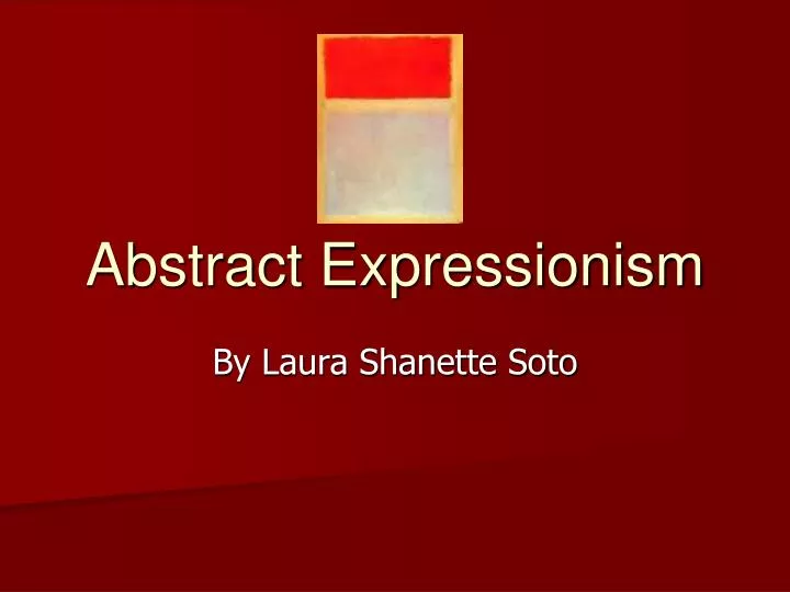 abstract expressionism