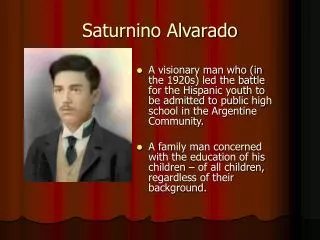 Saturnino Alvarado