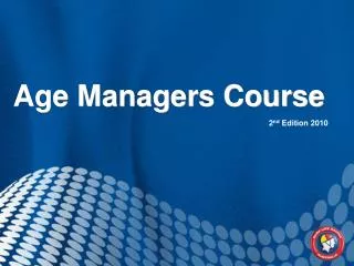 Age Managers Course