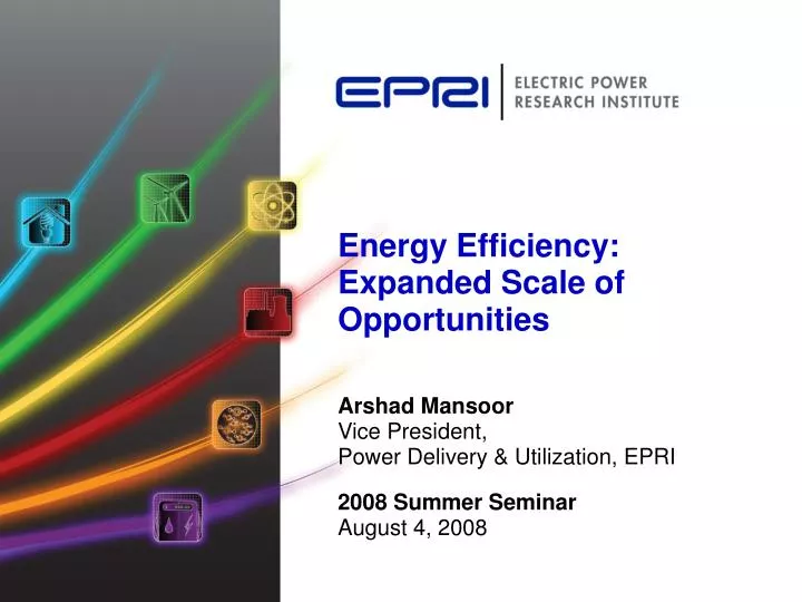 energy efficiency expanded scale of opportunities