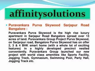 Reserve //Puravankara Purva Skywood//@09999620966 Bangalore Apartments