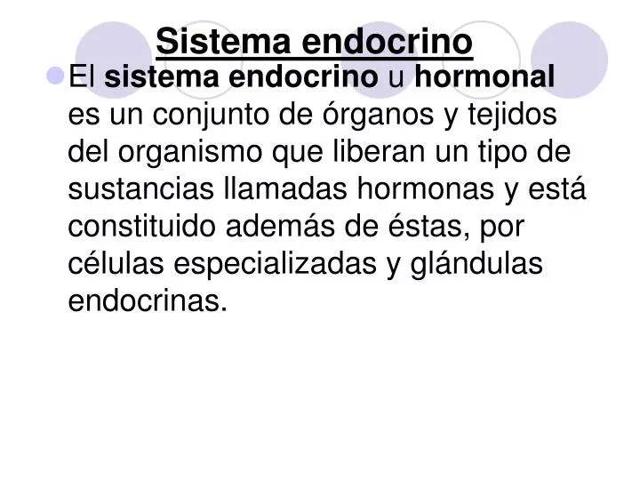 sistema endocrino