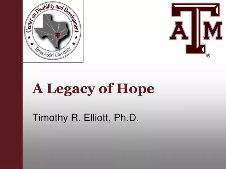 a legacy of hope