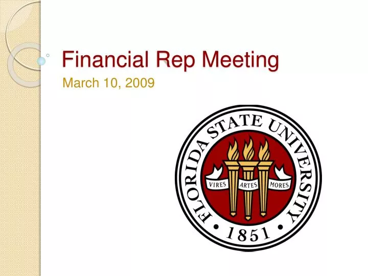 financial rep meeting