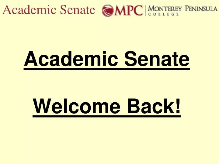 academic senate