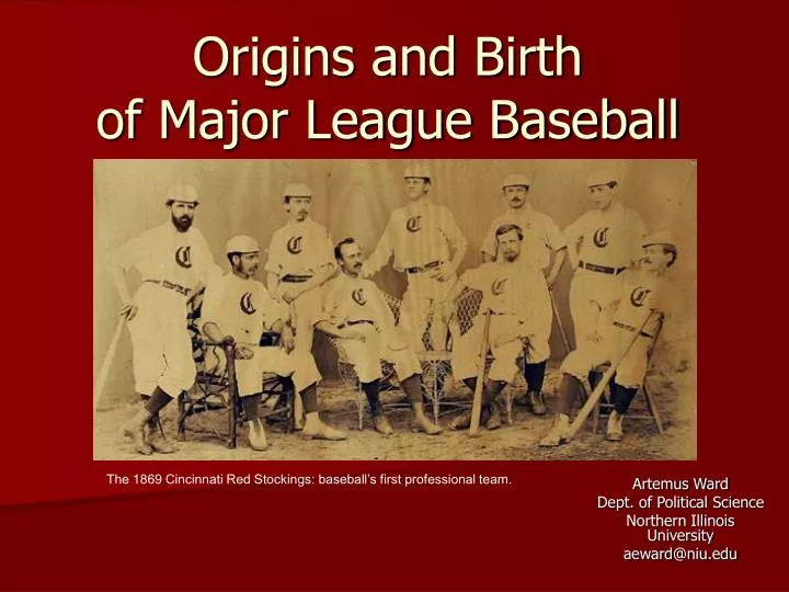 origins and birth of major league baseball