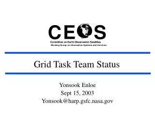 Grid Task Team Status