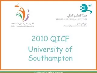 2010 QICF University of Southampton
