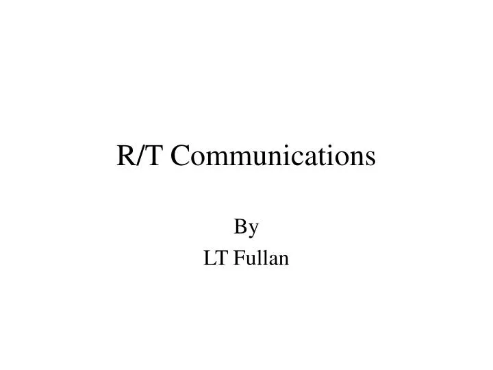 r t communications