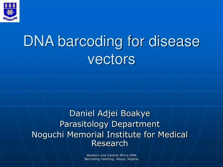 dna barcoding for disease vectors