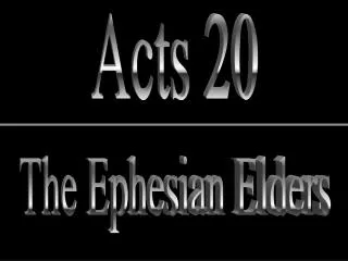 The Ephesian Elders