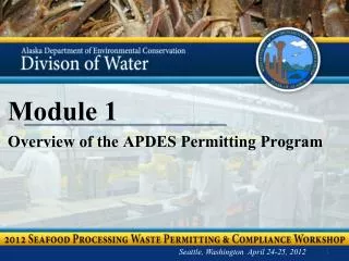 Module 1 Overview of the APDES Permitting Program