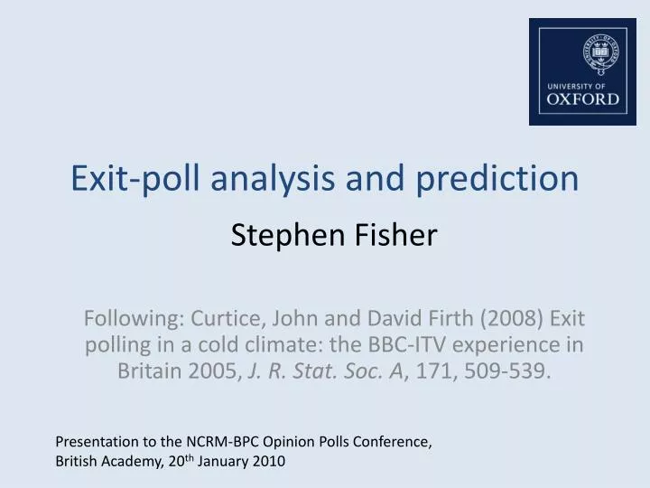 exit poll analysis and prediction