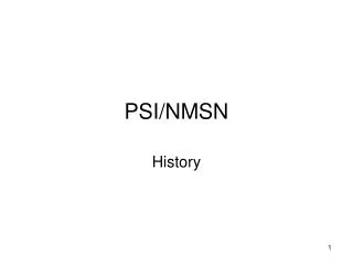PSI/NMSN