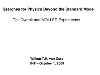 Searches for Physics Beyond the Standard Model