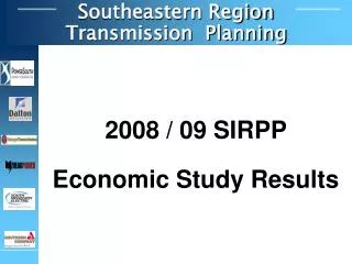 2008 / 09 SIRPP Economic Study Results