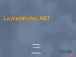 La plataforma .NET - slide 1