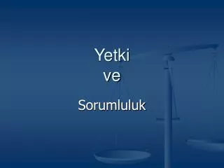 yetki ve