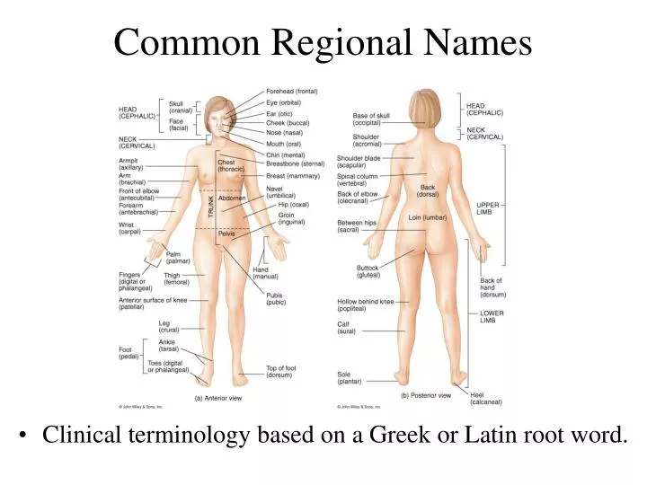 common regional names