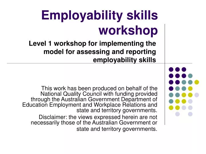 employability skills workshop