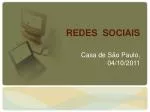 REDES SOCIAIS - slide 1