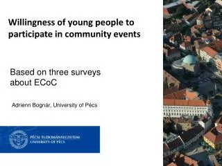 Willingness of young people to participate in community events