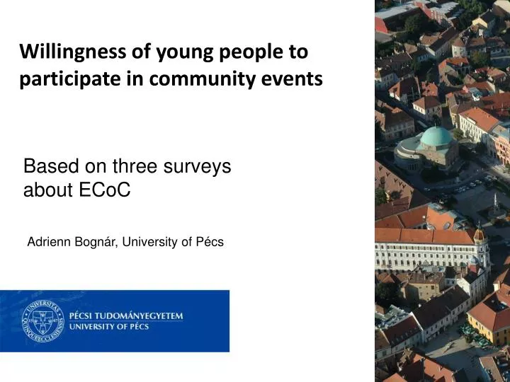 willingness of young people to participate in community events