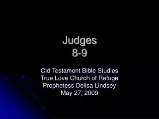 Judges 8-9