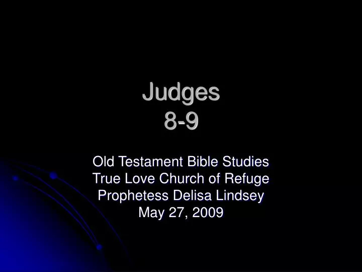 judges 8 9