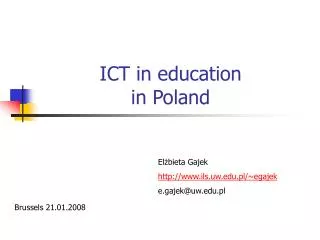 ICT in education in Poland