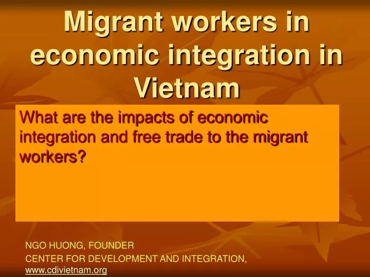 migrant workers in economic integration in vietnam