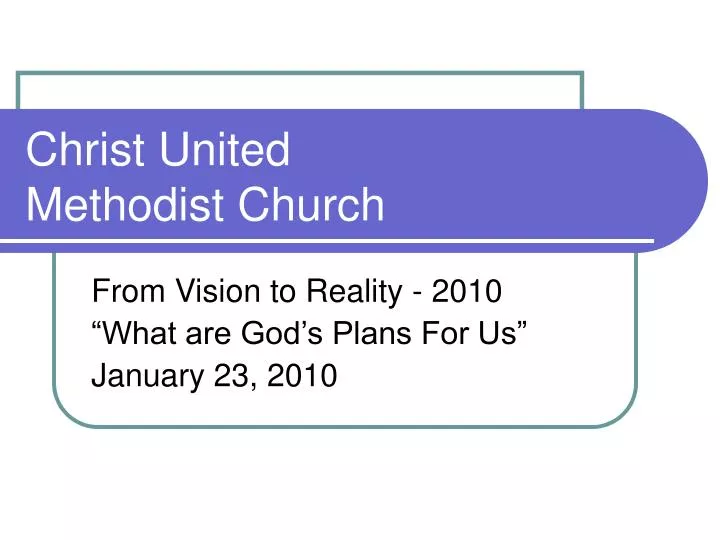 christ united methodist church