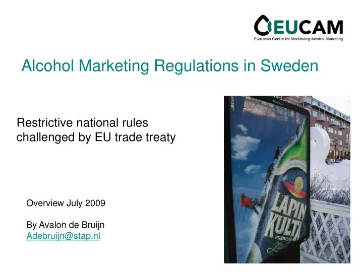 alcohol marketing regulations in sweden