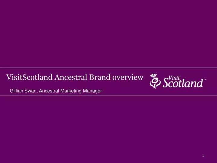 visitscotland ancestral brand overview