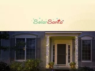 Solar Santa - Outdoor Solar Christmas Lights