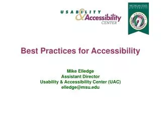 Best Practices for Accessibility