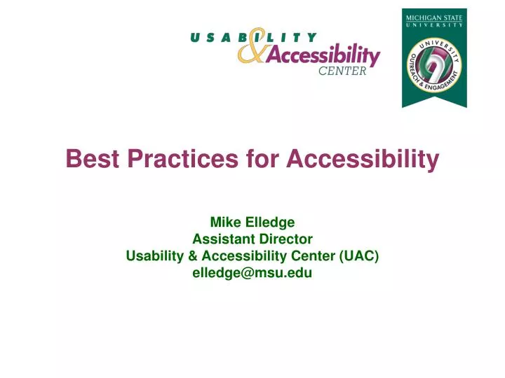 best practices for accessibility