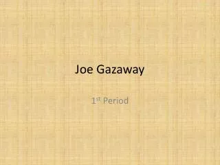Joe Gazaway