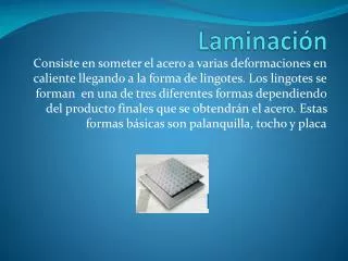 laminaci n