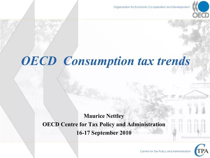 oecd consumption tax trends