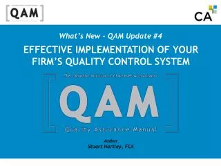 What’s New - QAM Update #4