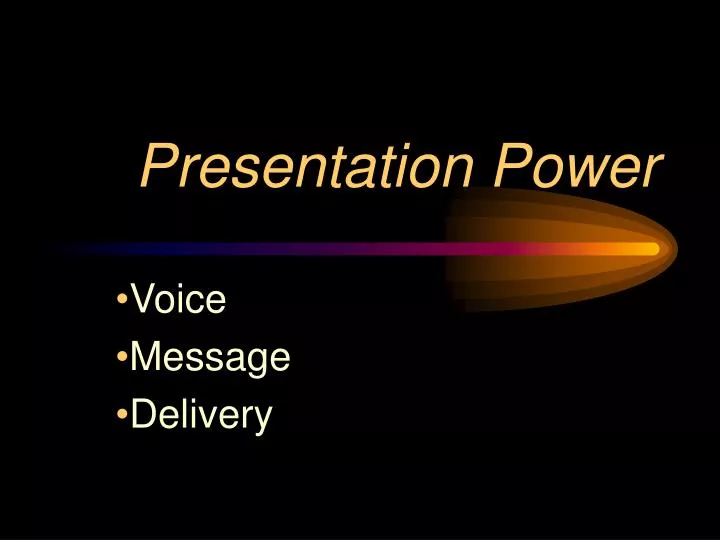 presentation power