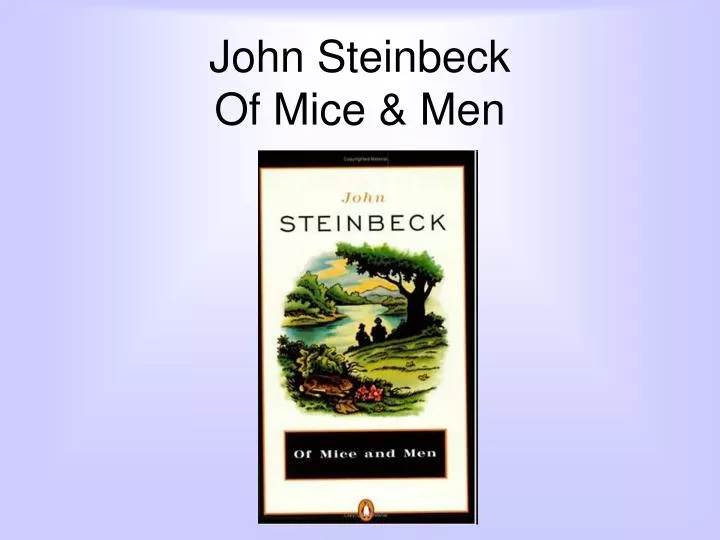 john steinbeck of mice men