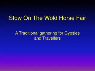 Stow On The Wold Horse Fair