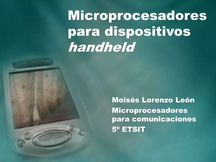 microprocesadores para dispositivos handheld