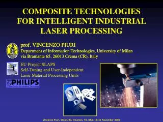 COMPOSITE TECHNOLOGIES FOR INTELLIGENT INDUSTRIAL LASER PROCESSING