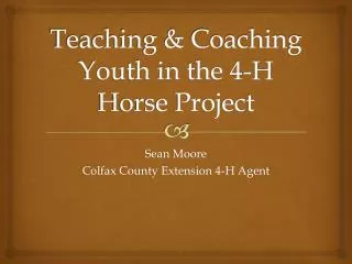 Teaching &amp; Coaching Youth in the 4-H Horse Project