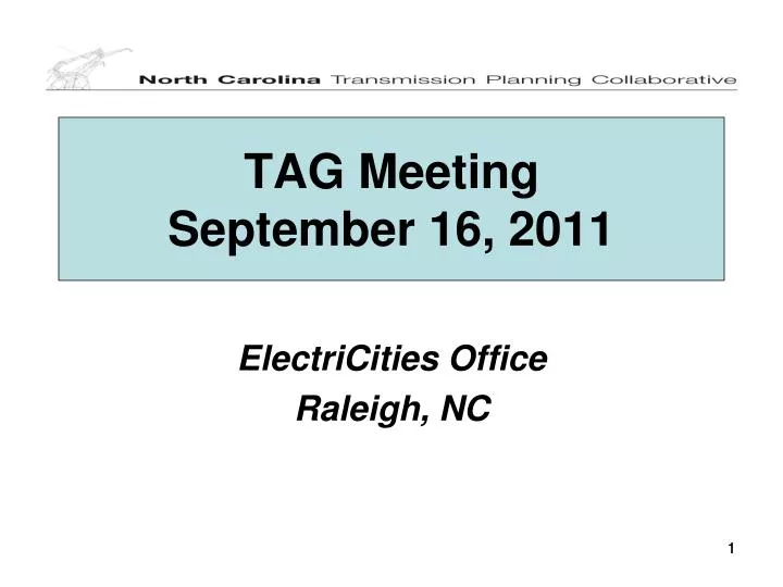 tag meeting september 16 2011