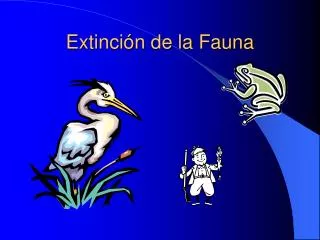 extinci n de la fauna