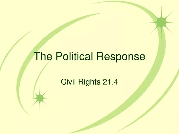 the political response